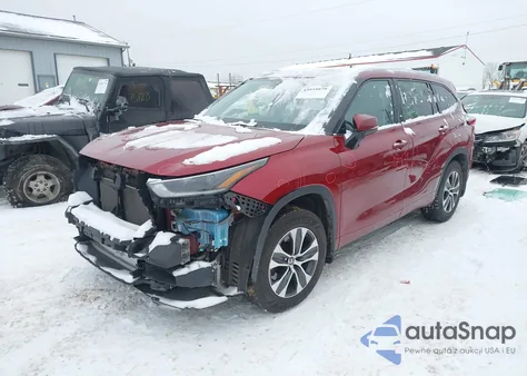 2021 Toyota Highlander Xle from USA, damaged, VIN 5TDGZRBH1MS144865